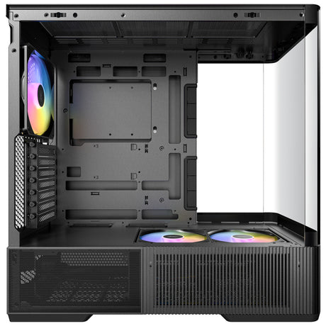 Antec c6 curve argb midi tower behuizing (zwart | 2x usb-a | 1x usb-c | tempered glass)