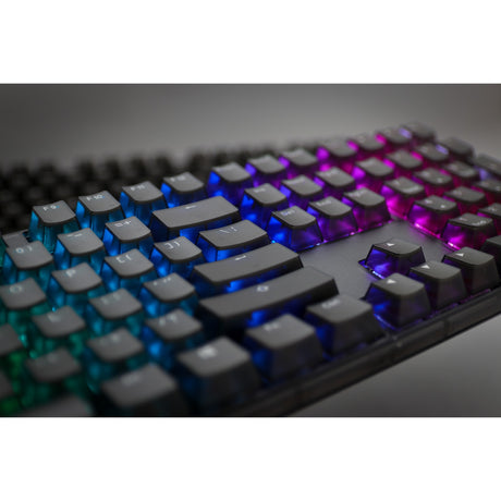 Klawiatura mechaniczna Ducky one 3 aura rgb (czarna, układ us (qwerty), wiśniowy mx brązowy, 100%, abs double shot, hot swap)