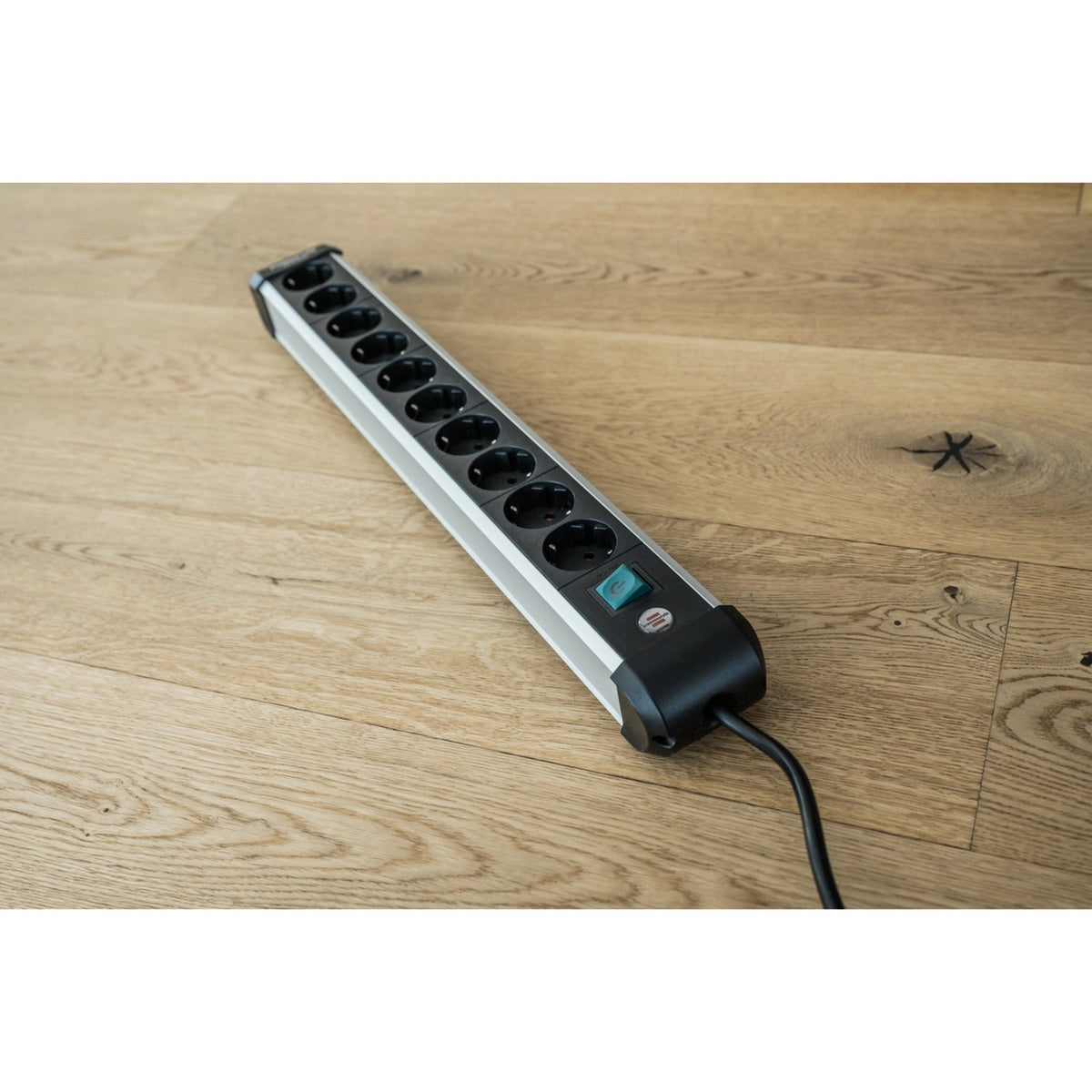 Gniazdo Brennerstuhl premium-alu-line z wyłącznikiem 10-kierunkowe 3m h05vv-f 3g1,5