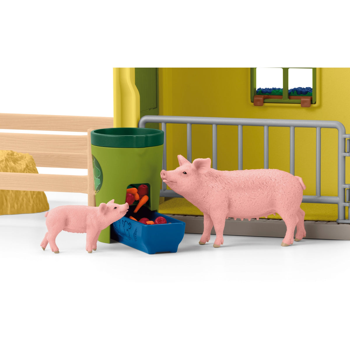 Świat farmy Schleich - duża stabilna, żółta figurka do zabawy