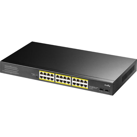 Przełącznik Cudy 24-Gbe poe+ z 2 portami uplink sfp (czarny)