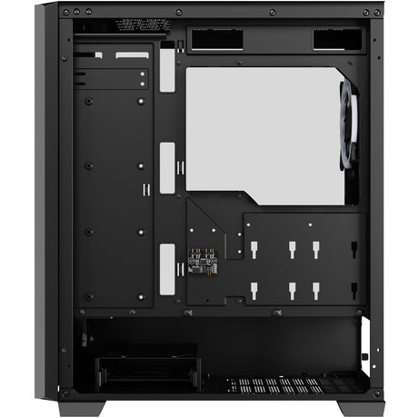 Sharkoon vs9 rgb czarna obudowa midi tower (czarna | 2x usb-a | 1x usb-c | rgb | szkło hartowane)