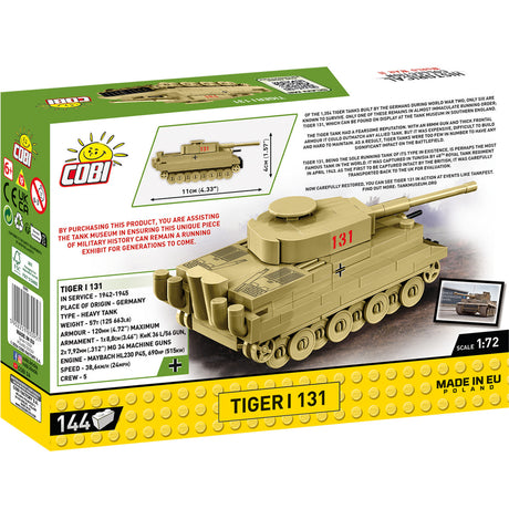 Zabawka konstrukcyjna Cobi Tiger i 131 (skala 1:72)