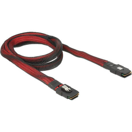 Delock kabel mini SAS SFF-8087 > mini SAS SFF-8087 (czerwony czarny, 1 metr)