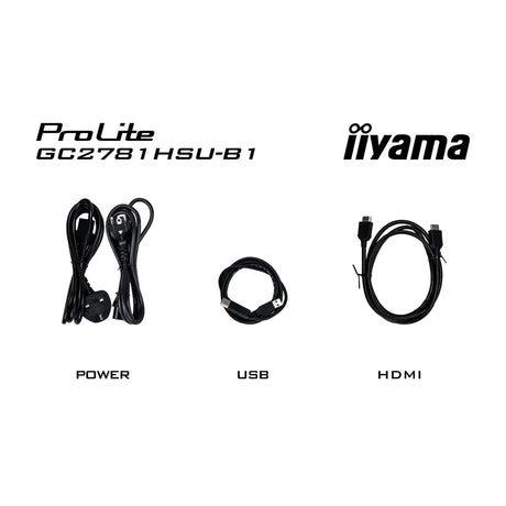 Iiyama G-Master Black Hawk G2471HS-B1 27 zakrzywiony monitor do gier (czarny, HDMI, DisplayPort, 2x USB, 144 Hz)