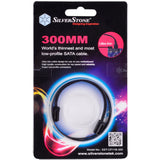 Kabel Silverstone sata iii 30cm (czarny, 6gb s, złącze niskoprofilowe, cp11b-300)