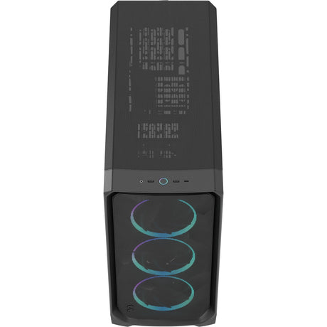 Konstrukcja fraktalna meshify 3 xl rgb duża obudowa typu tower (czarna | 2x usb-a | 1x usb-c | rgb | szkło hartowane)
