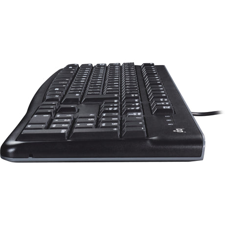 Klawiatura Logitech K120 dla biznesu (czarna, układ EU (QWERTY), gumowa kopułka, 100%)