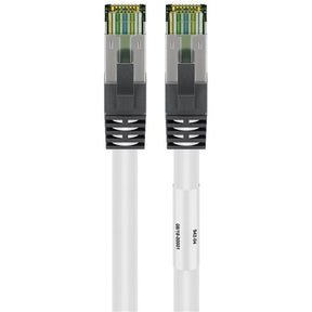 Kabel sieciowy Goobay kat. 8.1 s ftp (biały, 0,5 metra)