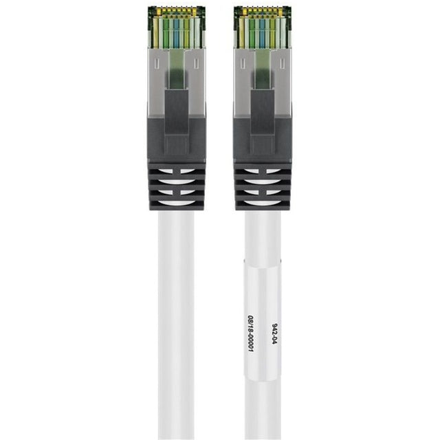 Kabel sieciowy Goobay kat. 8.1 s ftp (biały, 0,5 metra)