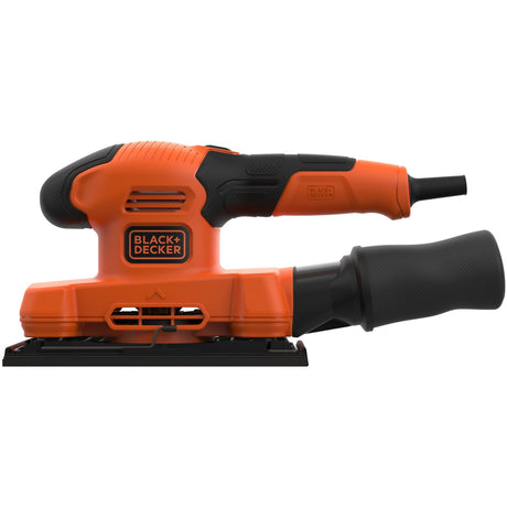 Black+decker 150w 1 3-arkuszowa szlifierka oscylacyjna bew220-qs (pomarańczowo-czarna)