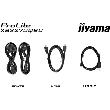 Monitor Iiyama prolite xb3270qsu-b1 31.5 (czarny, HDMI, display port, 3x USB-A, USB-B)