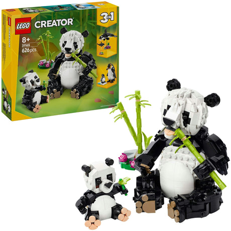Lego Creator 3w1 dzikie zwierzęta: rodzina pand - 31165