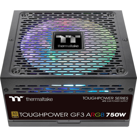 Modułowy zasilacz Thermaltake ToughPower GF3 ARGB Gen 5 EU o mocy 750 W (czarny, 4x PCIe)