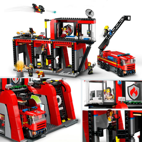 Lego City Remiza strażacka i wóz strażacki - 60414