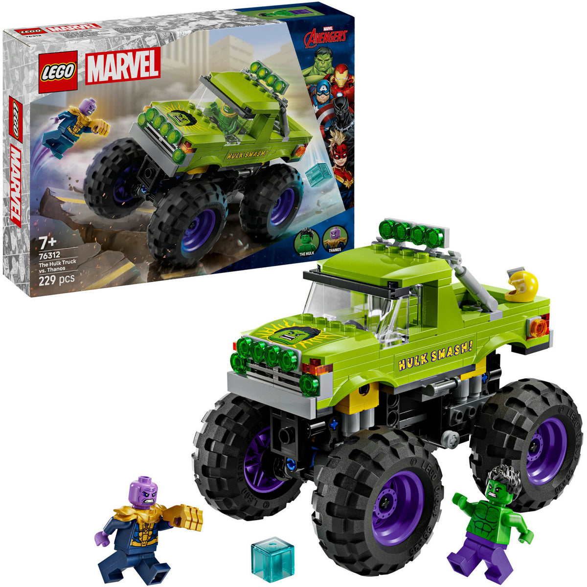 Lego Marvel: Hulk kontra Thanos - zabawki superbohaterskie - 76312
