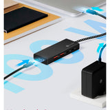 Icy box ib-hub1436-cpd koncentrator USB (czarny, 2x USB-A, 2x USB-C)