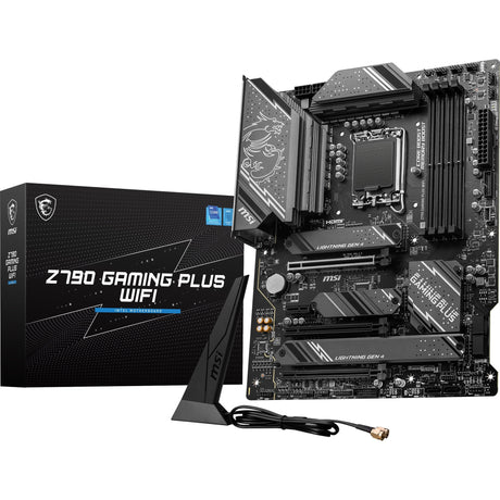 Płyta główna MSI Z790 Gaming Plus Wi-Fi Socket 1700 (szary czarny, RAID, 2,5 GB-LAN, Wi-Fi 6e, BT, dźwięk, ATX)