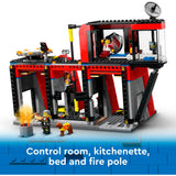 Lego City Remiza strażacka i wóz strażacki - 60414