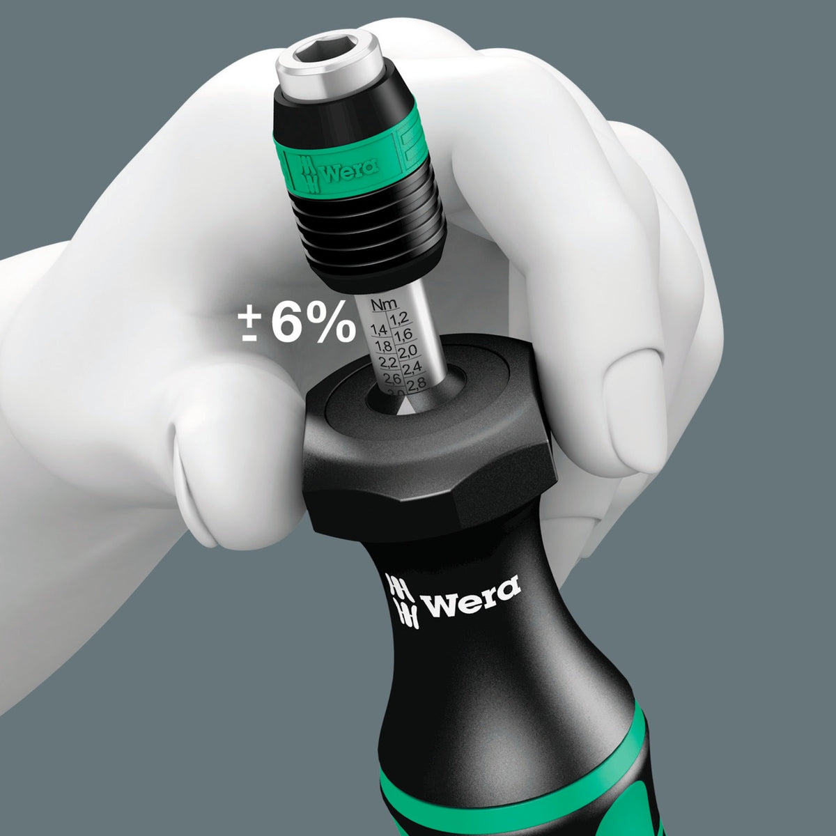 Zestaw wkrętaków dynamometrycznych Wera 7440 41 Kraftform 0,3-3,0 nm (czarno-zielony, 26 sztuk)