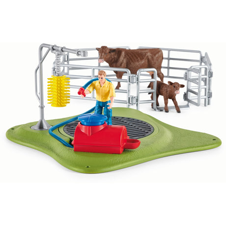 Świat farmy Schleich - figurka stacji mycia krów