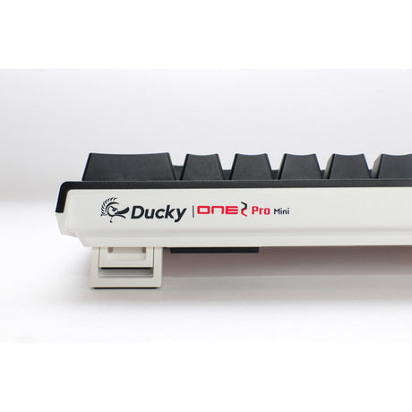 Mechaniczna klawiatura do gier Ducky one 2 pro mini classic rgb (czarna, układ amerykański (qwerty), wiśnia mx speed srebrna, 60%, dioda rgb, double-shot pbt, mechanika szarlatanu)