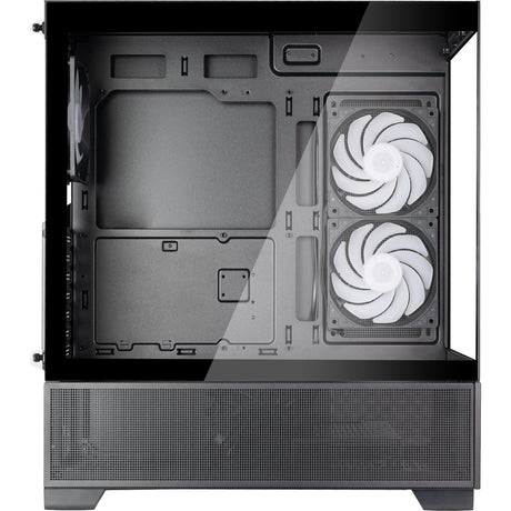 Obudowa mini tower Silverstone lucid 05 (czarna | 2x USB-A | 1x USB-C | RGB | szkło hartowane)