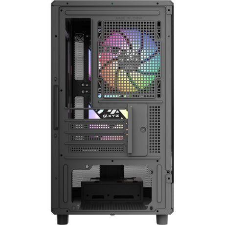 Obudowa Xyz pc gear atom midi tower (czarna | 2x USB-A | 1x USB-C | szkło hartowane)