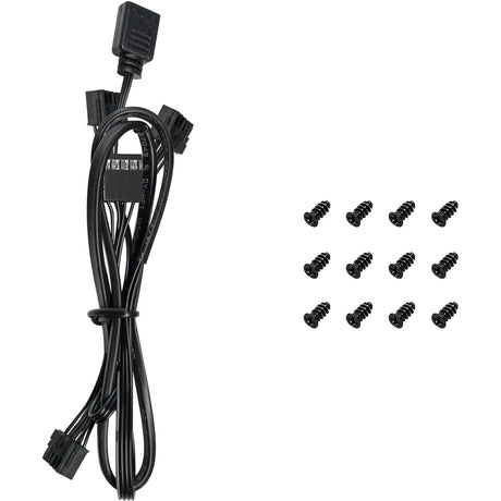 Wentylatory Deepcool FL12R RGB (czarne, 3 sztuki, 120 x 120 x 25 mm, PWM)