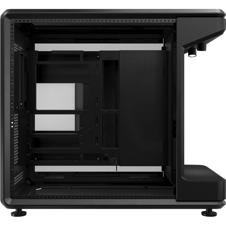 Cooler master masterframe 360 stage obudowa midi tower LCD (czarna | 2x USB-A | 1x USB-C | szkło hartowane)