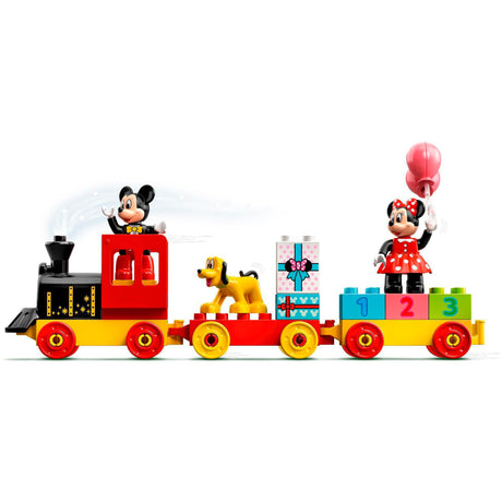 Lego duplo Urodzinowy pociąg Disneya Miki Minnie, zabawka do zbudowania dla małych dzieci 10941