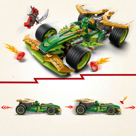 Lego Ninjago 71828 Lloyds ciągnie samochód wyścigowy