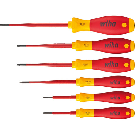 Zestaw wkrętaków Wiha Soft Finish Electric Slimfix (czerwony żółty, 6 sztuk)