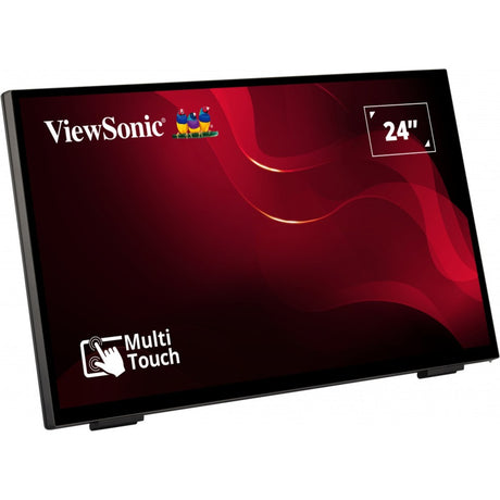 Bezramkowy monitor dotykowy Viewsonic z 10-punktowym PCAP 24 (czarny, HDMI, DisplayPort, VGA)