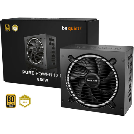 Bądź cicho! Modułowy zasilacz Pure Power 13 m o mocy 850 W (czarny, 1x 12 V-2x6, 4x pcie)
