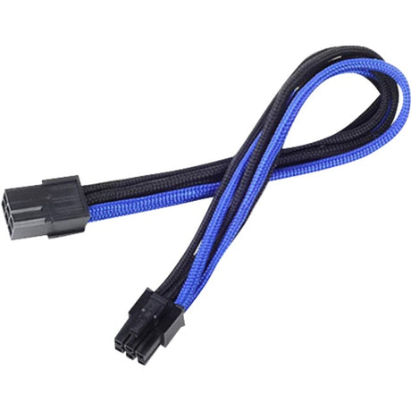Kabel przedłużający Silverstone 6-pin PCIe (czarno-niebieski, 25 centymetrów, pp07-ide6ba, lite detaliczna)
