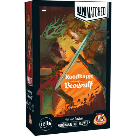 Niezrównane gry z białym goblinem: Czerwony Kapturek kontra gra planszowa Beowulf (holenderski, 2 graczy, 20 minut, od 10 lat)