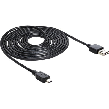 Delock kabel męski easy-usb-a 2.0 > męski mini USB-B 2.0 (czarny, 3 metry)