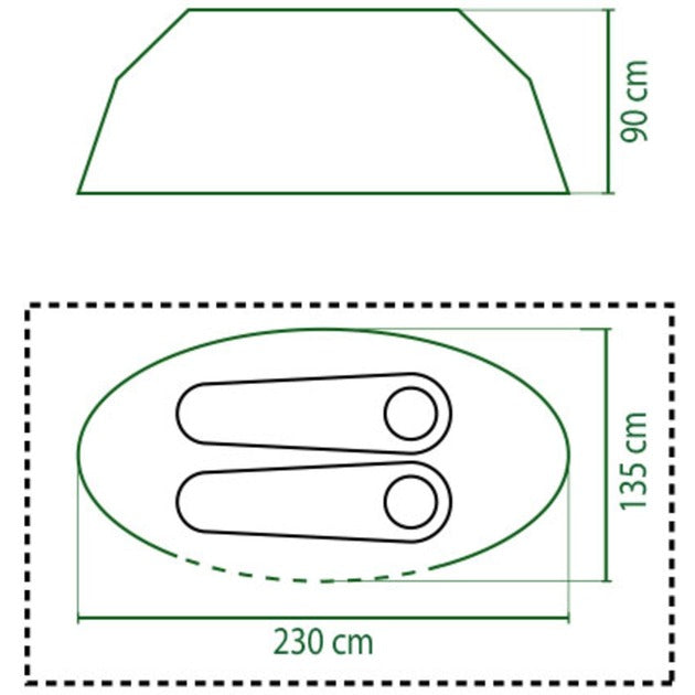 Namiot Coleman galiano 2 (niebieski jasnoszary)