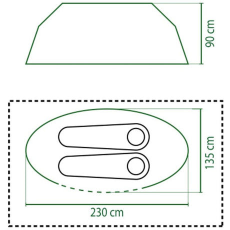 Namiot Coleman galiano 2 (niebieski jasnoszary)