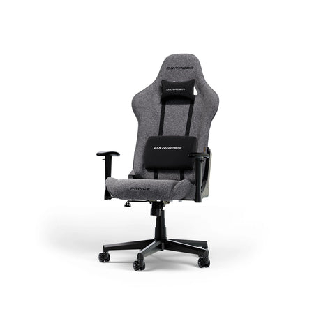 Krzesło do gier Dxracer Prince L z szarego materiału (szary)