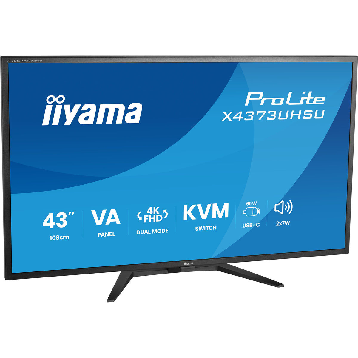 Monitor Iiyama prolite x4373uhsu-b2 42,5 4k UHD (czarny (matowy), hdmi, displayport, usb-c)