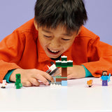 Zestaw LEGO Minecraft Przygoda Steve'a w Tajdze dla dzieci - 21583