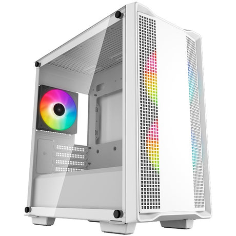 Obudowa midi tower Deepcool cc360 argb (biała | 2x usb-a | rgb | szkło hartowane)