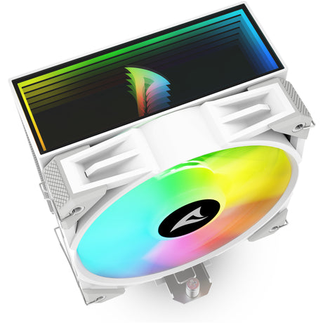 Chłodnica procesora Sharkoon a40 rgb (biała, 4-pinowe złącze wentylatora pwm)