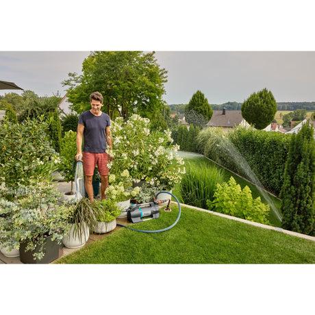 Pompa do podlewania Gardena 6300 cichycomfort (ciemnoszara stal nierdzewna, 1050 watów | Bluetooth)