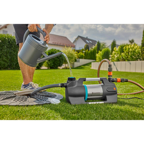 Pompa do podlewania Gardena 6300 cichycomfort (ciemnoszara stal nierdzewna, 1050 watów | Bluetooth)