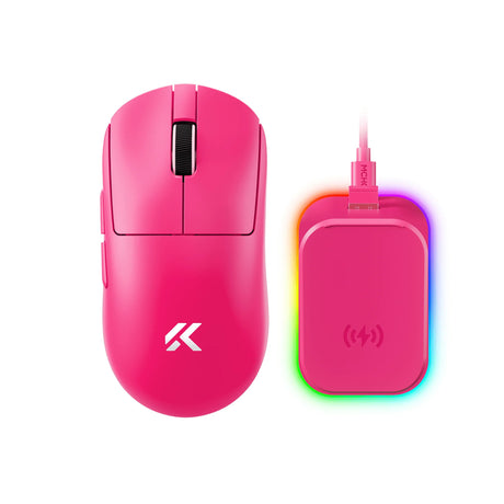 Wybrałem mysz do gier a7 v2 ultra+ (różowa, 42 000 dpi, 8k, 2,4 GHz Bluetooth USB-C)