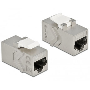 Delock moduł Keystone z gniazdem rj45 na gniazdo rj45 kat.6a