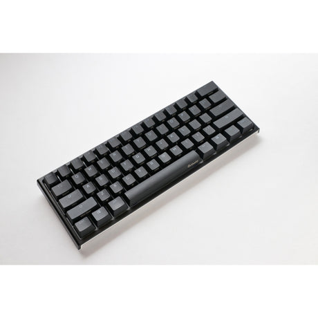 Mechaniczna klawiatura do gier Ducky one 2 pro mini classic rgb (czarna, układ amerykański (qwerty), wiśnia mx speed srebrna, 60%, dioda rgb, double-shot pbt, mechanika szarlatanu)